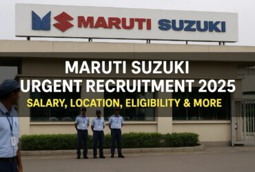 Maruti Suzuki Recruitment